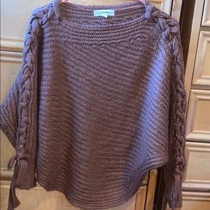 Brown knit sweater